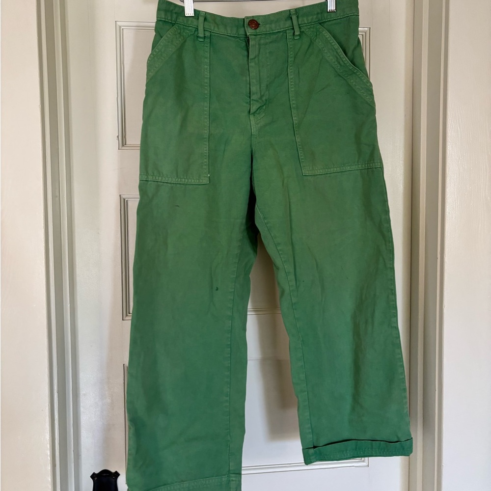 big bud press hunter green work pants size m